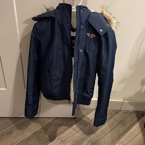 Hollister jack with faux fur hood